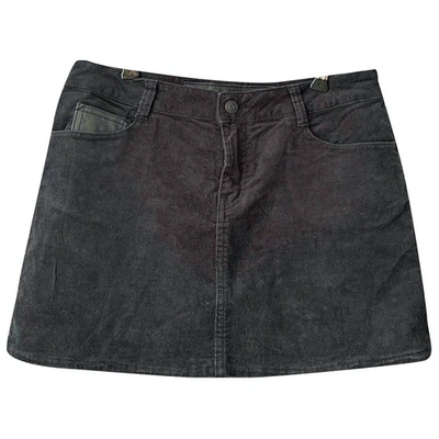 Pre-owned Zadig & Voltaire Black Cotton - Elasthane Skirt