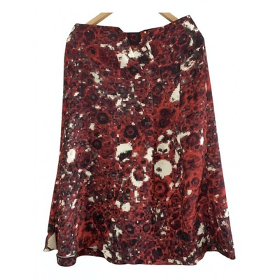 Pre-owned M Missoni Mid-length Skirt In Burgundy