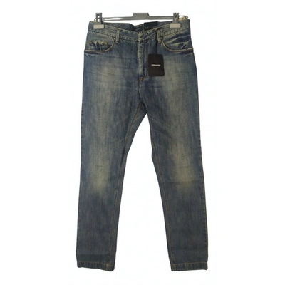 Pre-owned Costume National Slim Jean In Blue