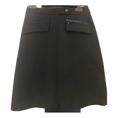 Pre-owned Paul & Joe Wool Mini Skirt In Black