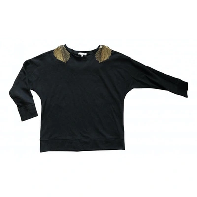 Pre-owned Adam Lippes Wool Top In Black