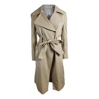 Pre-owned Aalto Trench Coat In Beige