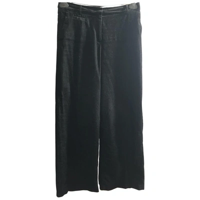 Pre-owned Seventy Velvet Large Pants In Black