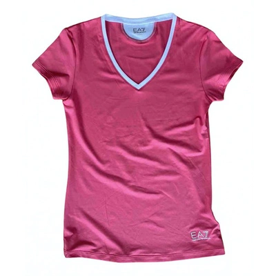 Pre-owned Emporio Armani Jersey Top In Pink