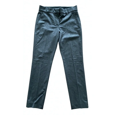 Pre-owned Louis Vuitton Wool Trousers In Grey