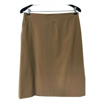 Pre-owned Jil Sander Mid-length Skirt In Camel