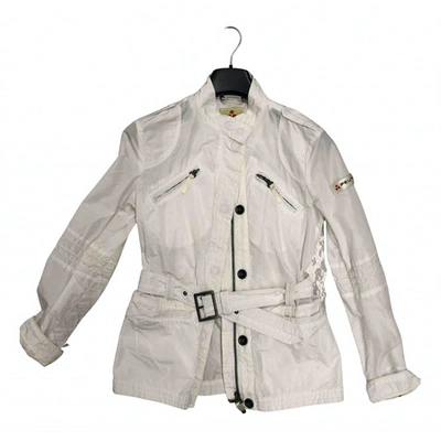 Pre-owned Peuterey Trench Coat In White