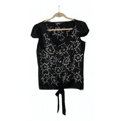 Pre-owned Antik Batik Silk Blouse In Black