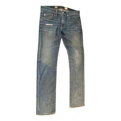 Pre-owned Adriano Goldschmied Straight Jeans In Blue