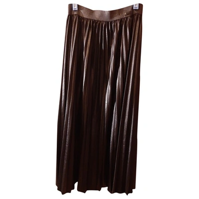 Pre-owned Replay Maxi Skirt In Black