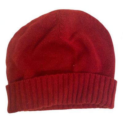 Pre-owned Malo Cashmere Hat In Red