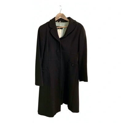 Pre-owned Max Mara Wool Coat In Black