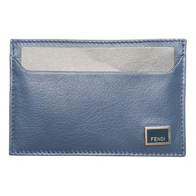 Pre-owned Fendi Leather Small Bag In Blue