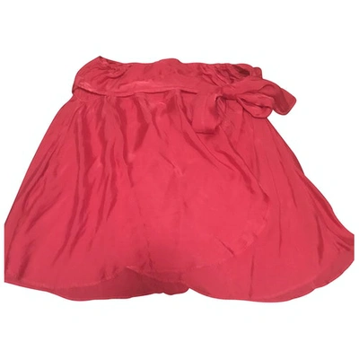 Pre-owned Ghost London Skirt In Pink
