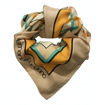 Pre-owned Emanuel Ungaro Silk Neckerchief In Multicolour