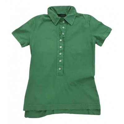 Pre-owned Dsquared2 Green Cotton Top