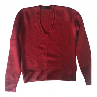 Pre-owned Ralph Lauren Wool Jumper In Red