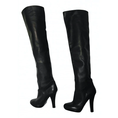 Pre-owned Loris Azzaro Black Leather Boots