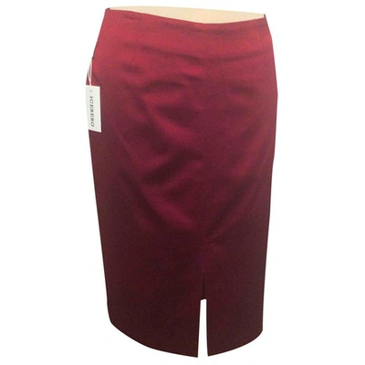 Pre-owned Iceberg Mid-length Skirt In Red