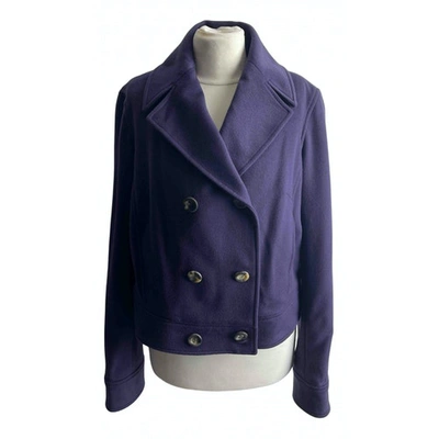 Pre-owned Celine Wool Short Vest In Purple
