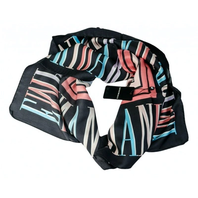 Pre-owned Emporio Armani Silk Scarf In Multicolour