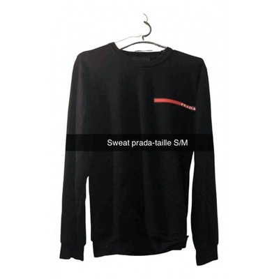 Pre-owned Prada Black Cotton Knitwear & Sweatshirts