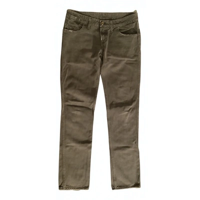 Pre-owned Cycle Straight Pants In Green