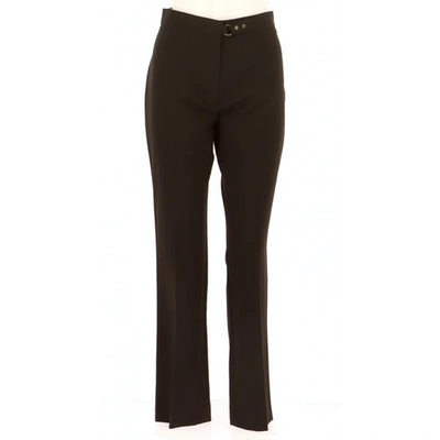 Pre-owned Gerard Darel Wool Trousers In Brown