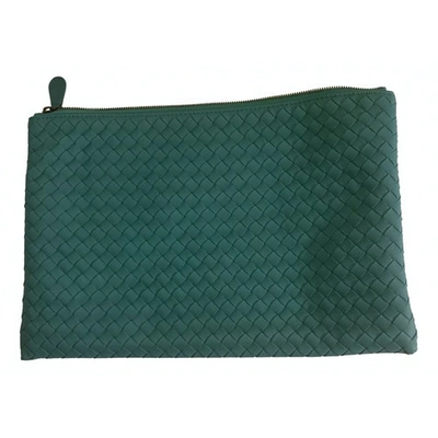 Pre-owned Bottega Veneta Leather Bag In Turquoise