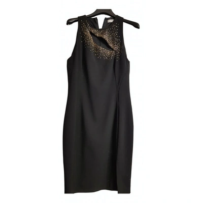 Pre-owned Versace Mid-length Dress In Black