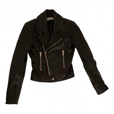 Pre-owned Balenciaga Leather Biker Jacket In Black