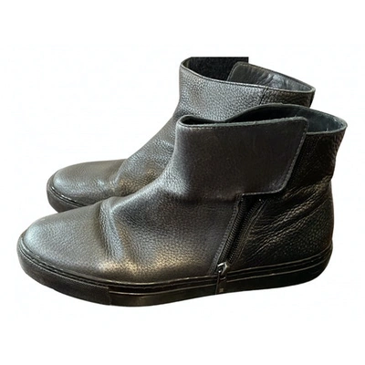 Pre-owned Fratelli Rossetti Grey Leather Ankle Boots