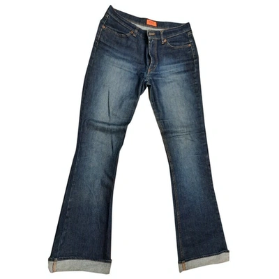 Pre-owned Fiorucci Blue Cotton Jeans