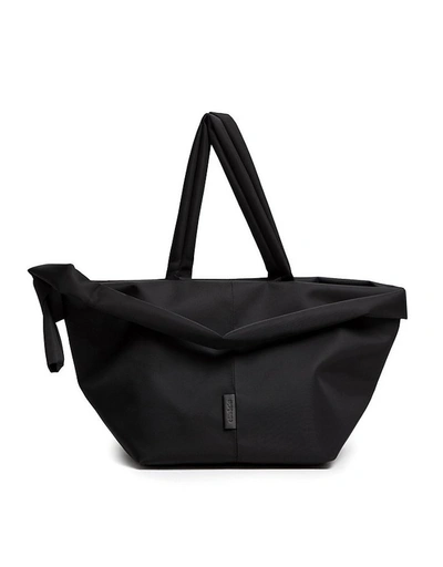 Côte And Ciel Handbags Black Amu Sleek Tote In Noir