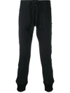 Paul & Shark Logo-panelled Slim Trousers In Black
