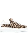 ALEXANDER MCQUEEN OVERSIZED LEOPARD-PRINT SNEAKERS