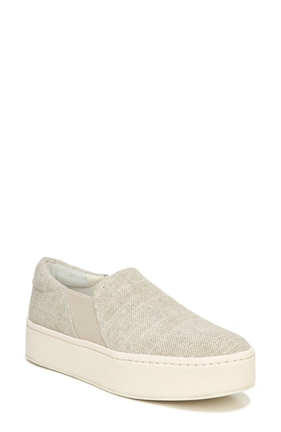 Vince Warren Slip-on Platform Sneaker In Off White