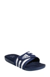 Adidas Originals Adidas Adissage Slide Sandals In Dkblue/ftw