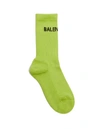 BALENCIAGA COTTON LOGO SOCKS,540615/372B4/7260