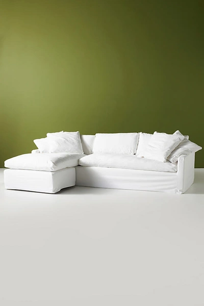 Anthropologie Upcycled Wells Reversible Sectional In White