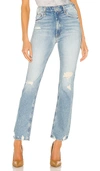Mother Blue The Rider Skimp High Waist Jeans In The Confession