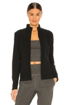 Beyond Yoga Spacedye On The Go Mock Neck Jacket In Darkest Night