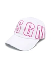 Msgm Logo-print Cap In White