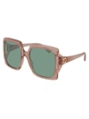 GUCCI GG0876S SUNGLASSES,GG0876S 003 PINK PINK GREEN