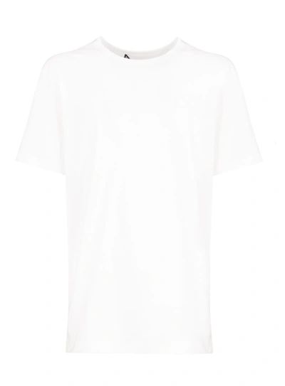 Dolce & Gabbana Embroidered Logo T-shirt In Bianco