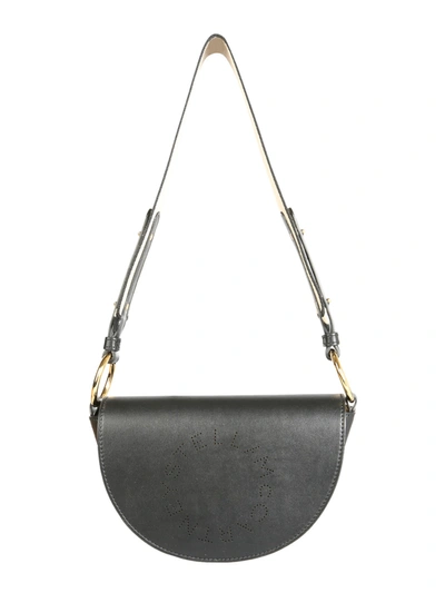 Stella Mccartney Stella Logo Shoulder Bag In Black