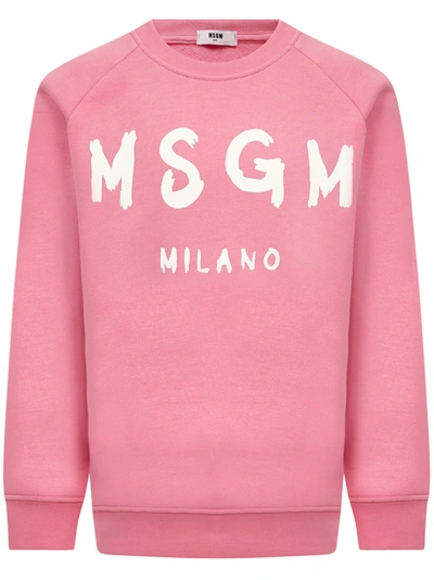 Msgm Kids Sweatshirt In Pink