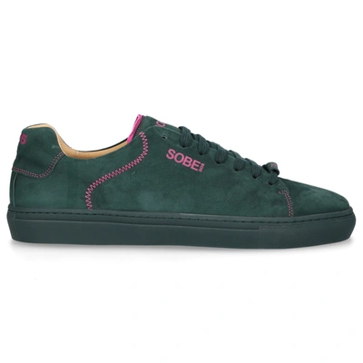 305 Sobe Low-top Sneakers + Snapback Cap  Familia Suede In Green