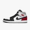 Jordan Air  1 Mid Se Men's Shoe (white) In White,black,igloo,track Red