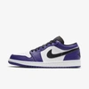 Jordan Air  1 Low Shoe (court Purple) In Court Purple,white,hot Punch,black
